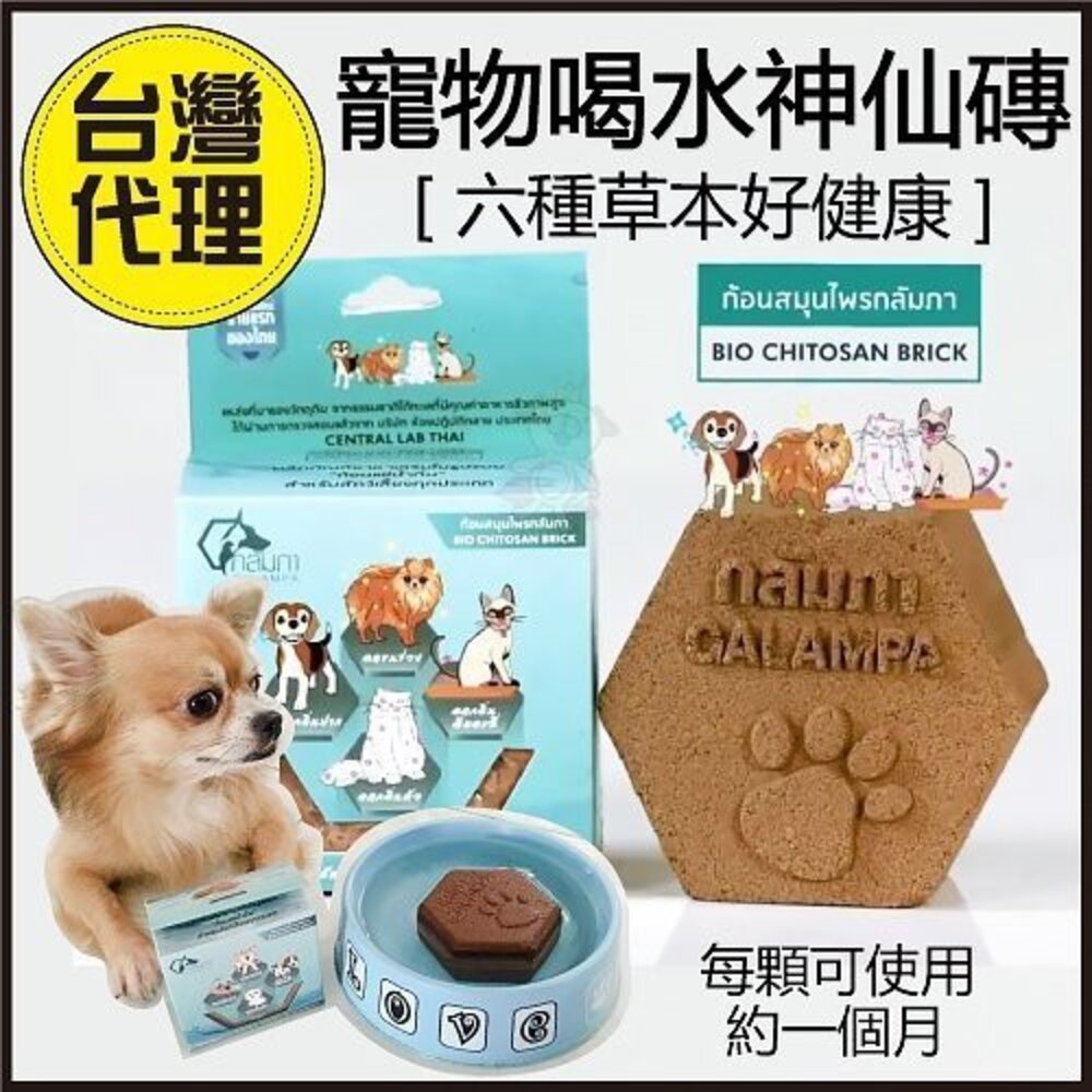 090100020-泰國寵物喝水 神仙磚 夏日讓犬貓愛喝水 喝多多 8.8oz/顆 【台灣代理商正貨商品】 『WANG』