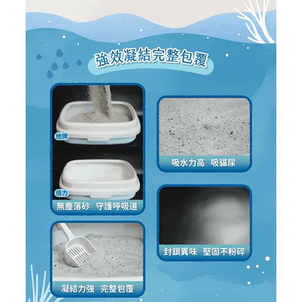 BLUE BAY 倍力 銀離子除臭礦砂 4kg 三效超能貓砂 除臭礦砂 強凝 除臭 無塵 礦砂 貓砂『WANG』-圖片-4