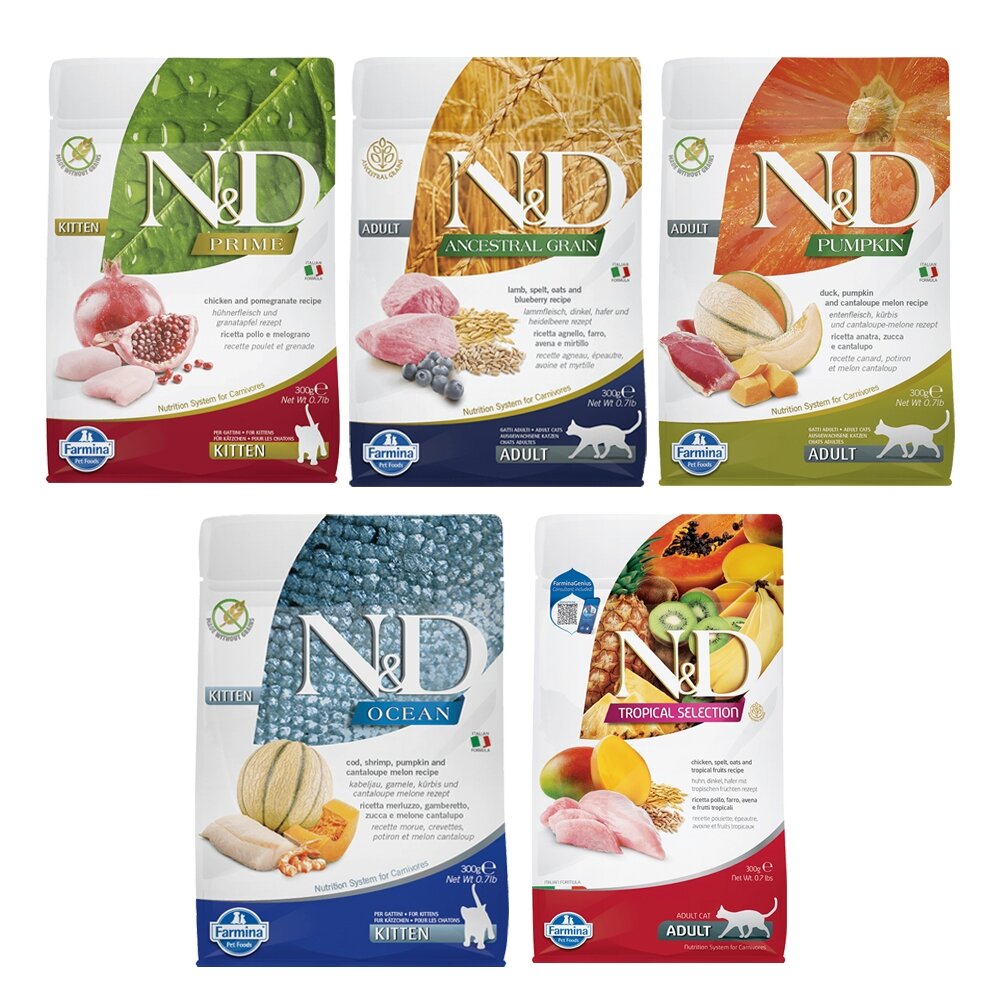 義大利 Farmina 法米納 貓糧10kg【免運】無穀貓 低穀貓 南瓜貓 海洋貓 熱帶水果 幼貓 全齡貓『WANG』-圖片-1