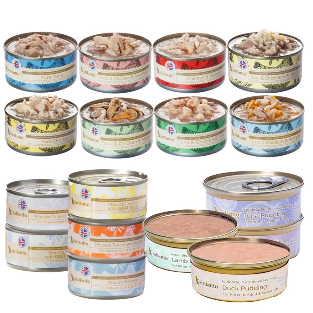 Astkatta 冰島健康 主食貓罐頭【單罐】湯包罐 補水罐 主食貓罐 貓罐頭『WANG』-圖片-1