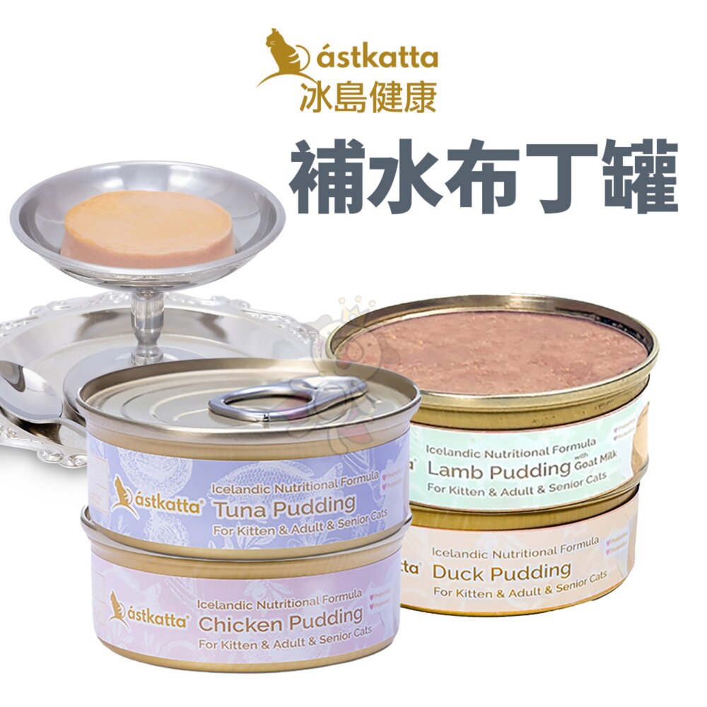 10670307036-Astkatta 冰島健康 補水布丁罐 40g【24罐組】湯包罐 補水罐 主食貓罐 貓罐頭『WANG』