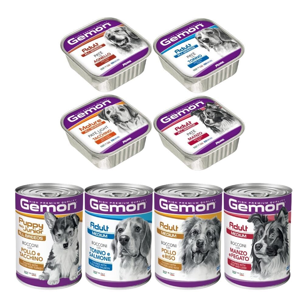 義大利 Gemon 啟蒙 主食狗餐盒【單罐】150g/415g 狗罐頭 狗餐盒 主食餐盒『WANG』-圖片-1