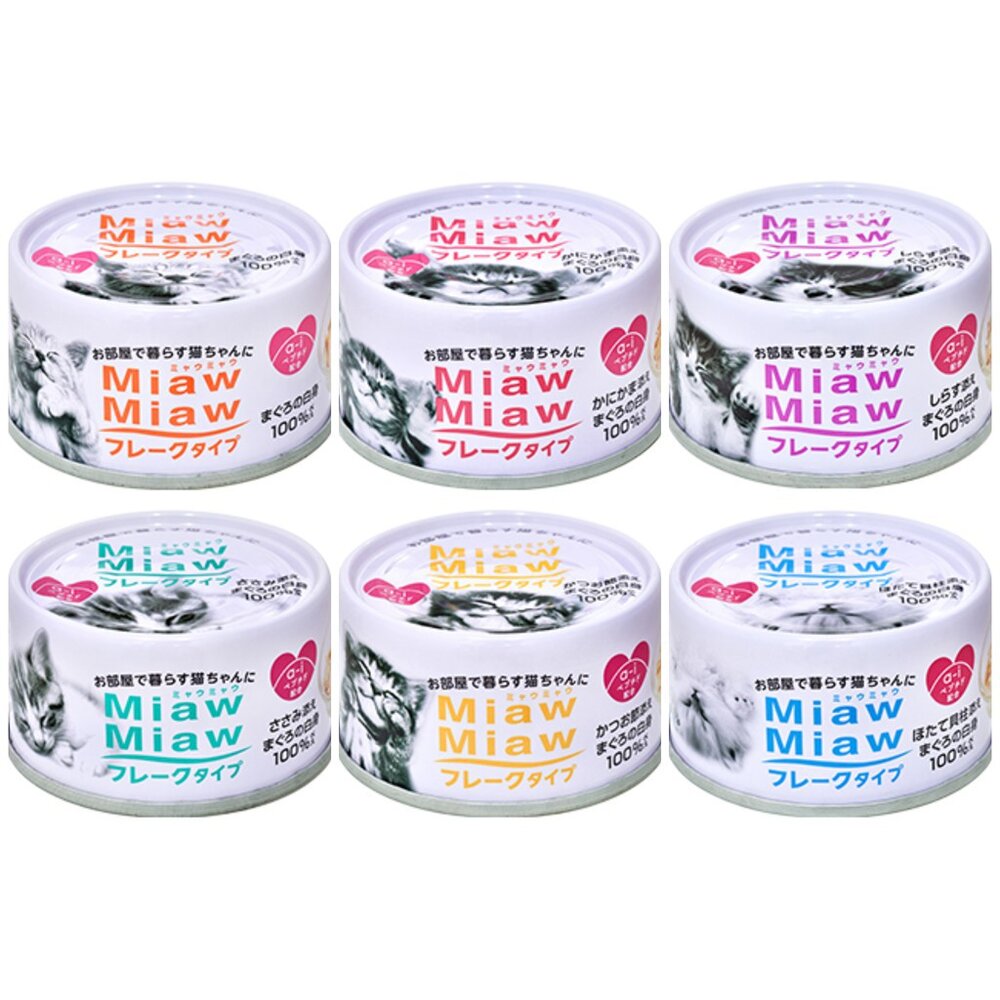 日本 AIXIA 愛喜雅 MiawMiaw 妙喵片狀罐頭 70g【單罐】妙喵罐 片狀罐 貓湯罐 貓罐頭『WANG』-圖片-1