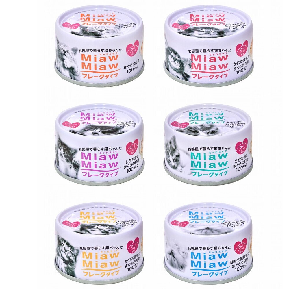 1077839744-日本 AIXIA 愛喜雅  MiawMiaw 妙喵片狀餐罐70g 【24罐組】貓湯罐 貓罐頭『WANG』
