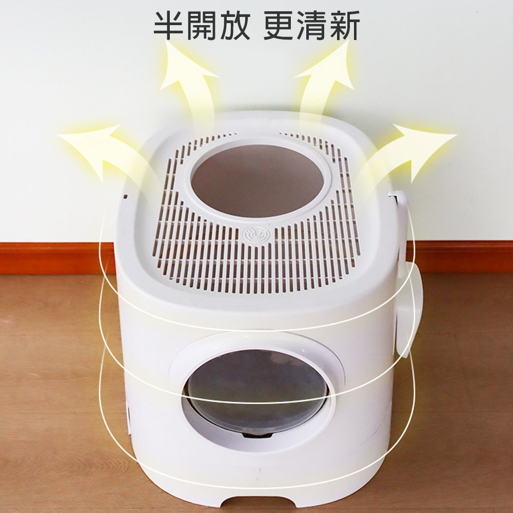 ICAT 寵喵樂 SPACE 白洞貓砂盆【免運】SPACE 銀河貓砂盆 大容量貓砂盆 抽屜式貓砂盆『WANG』-圖片-5