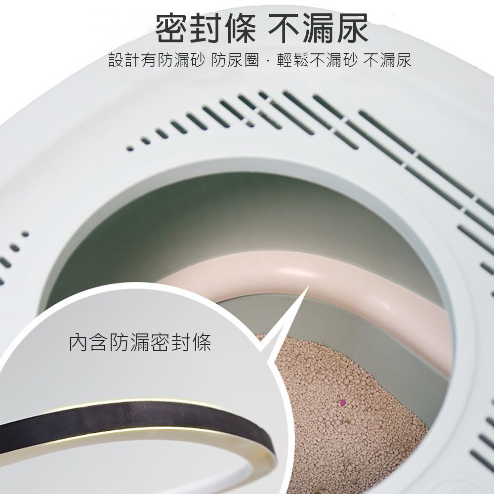 ICAT 寵喵樂 SPACE 白洞貓砂盆【免運】SPACE 銀河貓砂盆 大容量貓砂盆 抽屜式貓砂盆『WANG』-圖片-7
