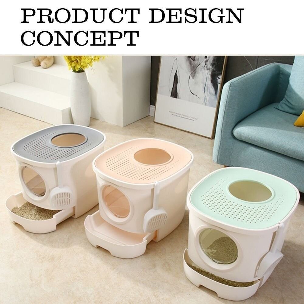 ICAT 寵喵樂 SPACE 白洞貓砂盆【免運】SPACE 銀河貓砂盆 大容量貓砂盆 抽屜式貓砂盆『WANG』-圖片-9