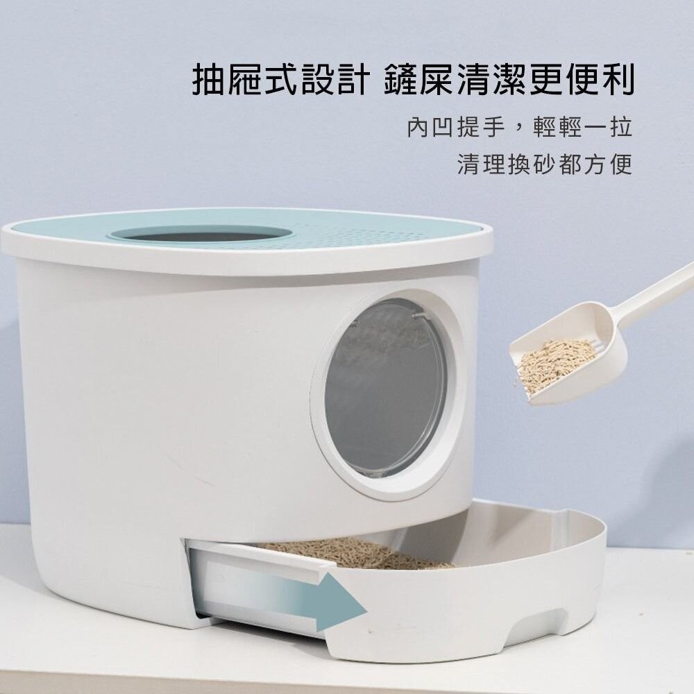 ICAT 寵喵樂 SPACE 白洞貓砂盆【免運】SPACE 銀河貓砂盆 大容量貓砂盆 抽屜式貓砂盆『WANG』-圖片-10