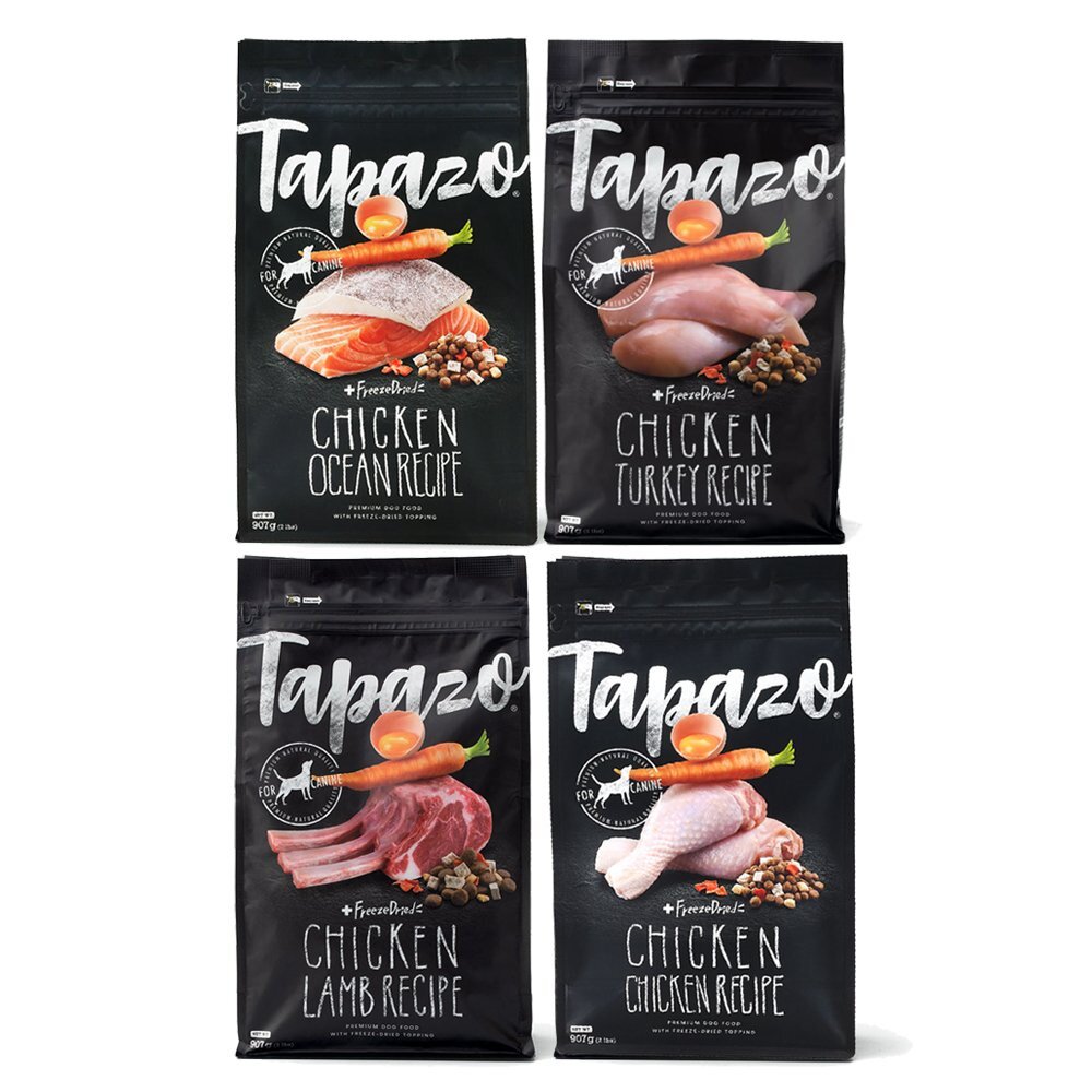 TAPAZO 特百滋 凍乾三重奏 犬糧 2LB(907g) 進口營養乾糧+美味佐餐凍乾『WANG』-圖片-2
