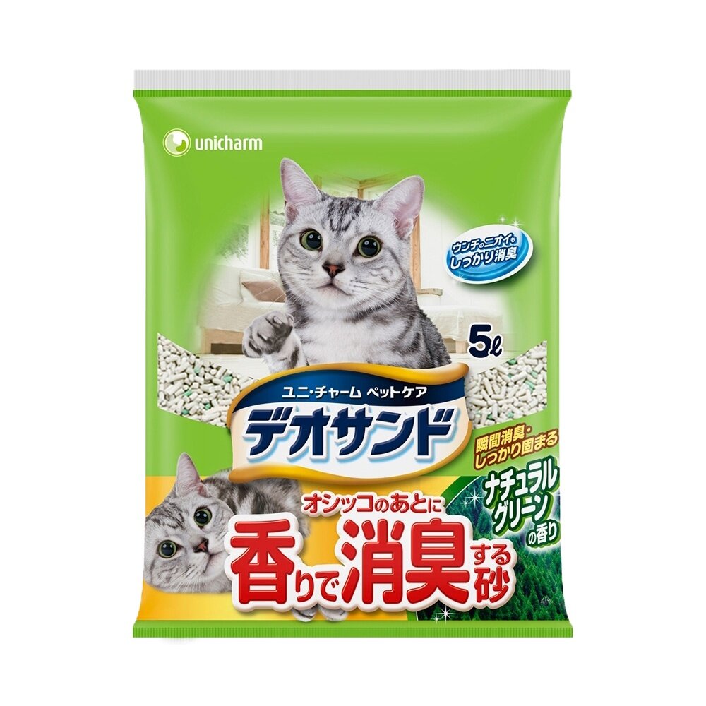 日本 嬌聯 Unicharm 消臭大師 貓砂 5L 尿尿後消臭貓砂 瞬間消臭紙砂 日本原裝 貓砂『WANG』-圖片-6