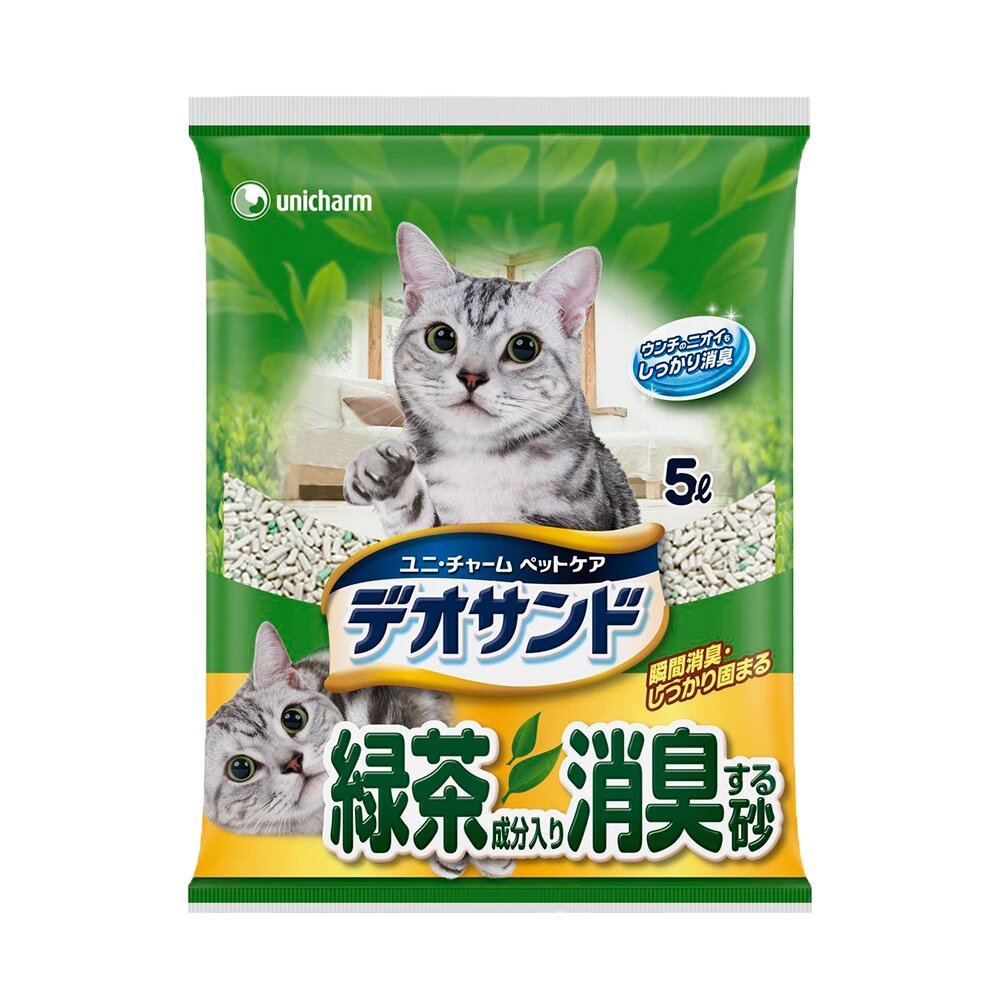 日本 嬌聯 Unicharm 消臭大師 貓砂 5L 尿尿後消臭貓砂|瞬間消臭紙砂 日本原裝 貓砂『WANG』-圖片-8