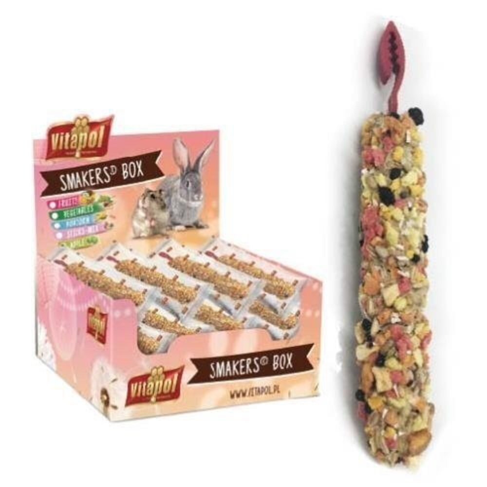 Vitapol 鼠兔棒棒糖 45g 綜合水果|蔬菜|爆米花|蘋果 兔子棒棒糖 鼠棒棒糖 鼠兔零食『WANG』-圖片-2