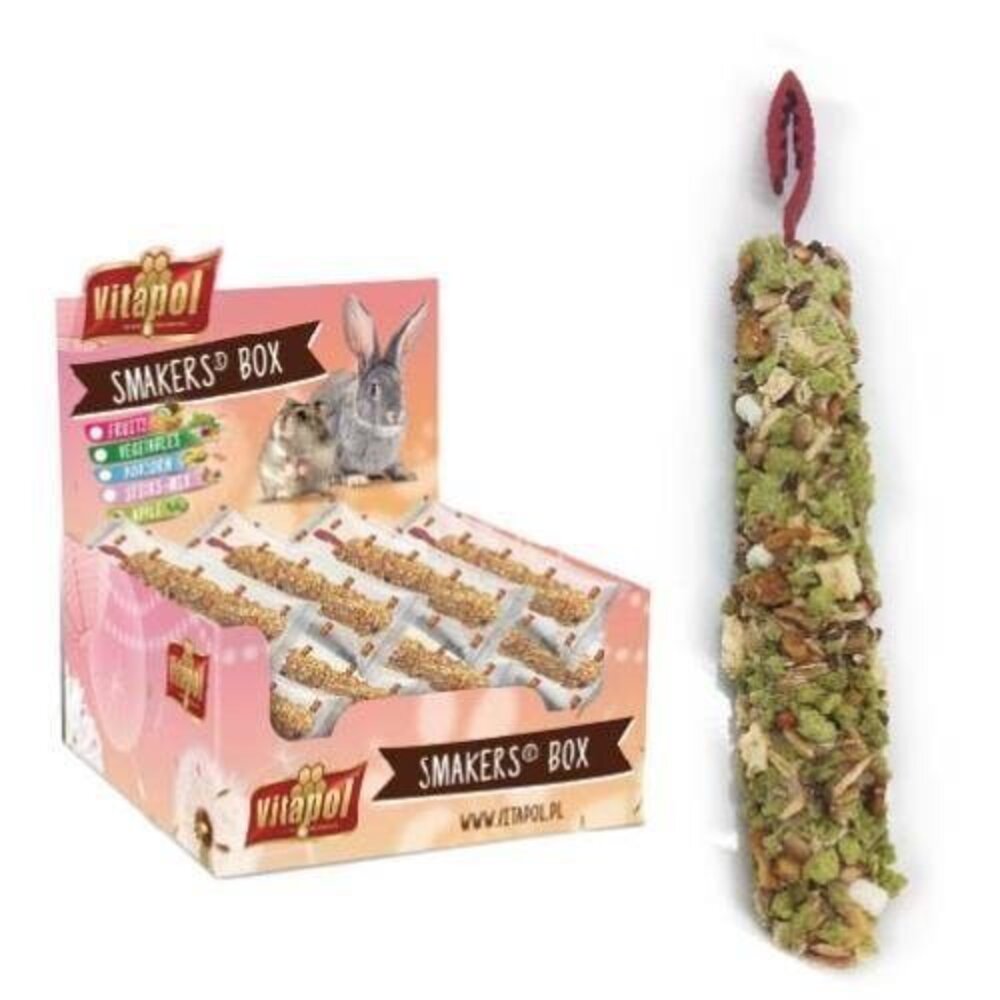 Vitapol 鼠兔棒棒糖 45g 綜合水果|蔬菜|爆米花|蘋果 兔子棒棒糖 鼠棒棒糖 鼠兔零食『WANG』-圖片-3