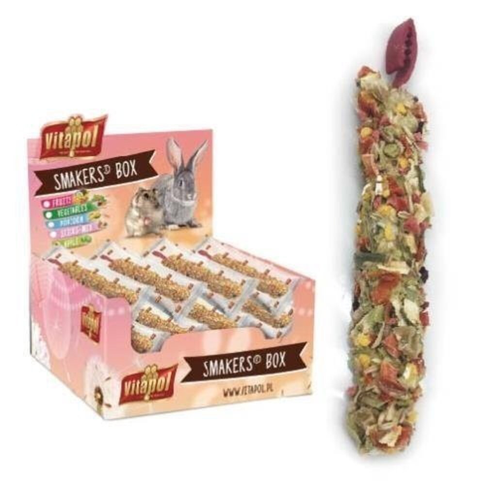 Vitapol 鼠兔棒棒糖 45g 綜合水果|蔬菜|爆米花|蘋果 兔子棒棒糖 鼠棒棒糖 鼠兔零食『WANG』-圖片-4