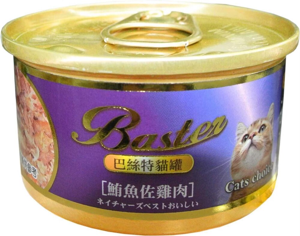 Baster 巴絲特 貓罐頭80g【24罐組】 貓副食罐 巴絲特貓罐 貓罐頭『WANG』-圖片-1
