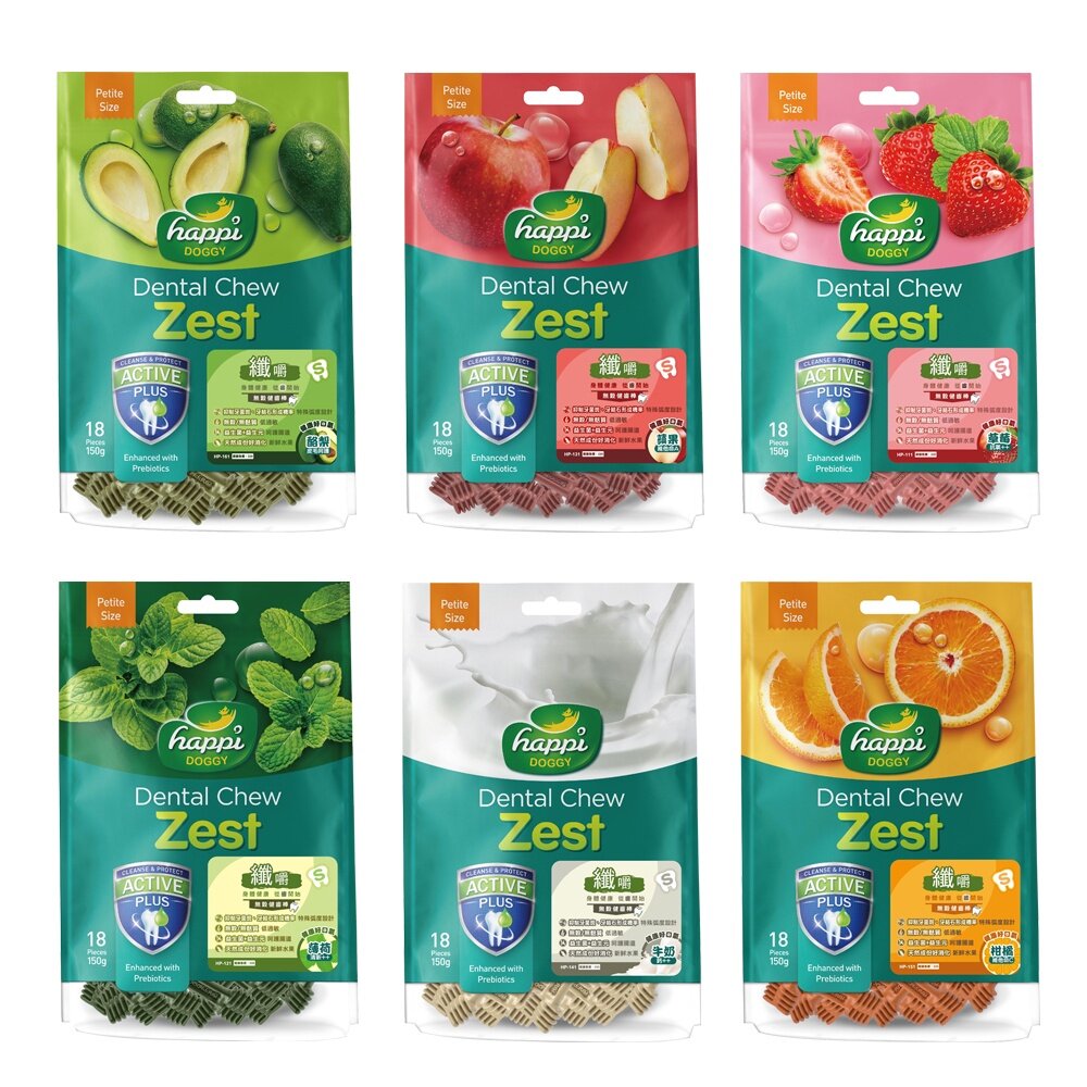 Happi Doggy 纖嚼 無穀健齒棒 S號/M號(袋裝)150g 複方系列 狗潔牙骨『WANG』-圖片-6