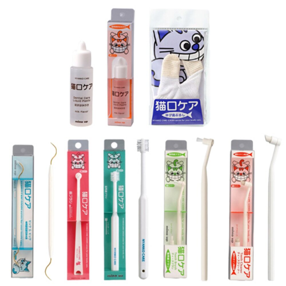 日本 Mind up 犬用潔牙用品 牙膏 牙刷 指套牙刷 除垢勾棒 牙齒擦拭片 多離子釋放板『WANG』-圖片-3