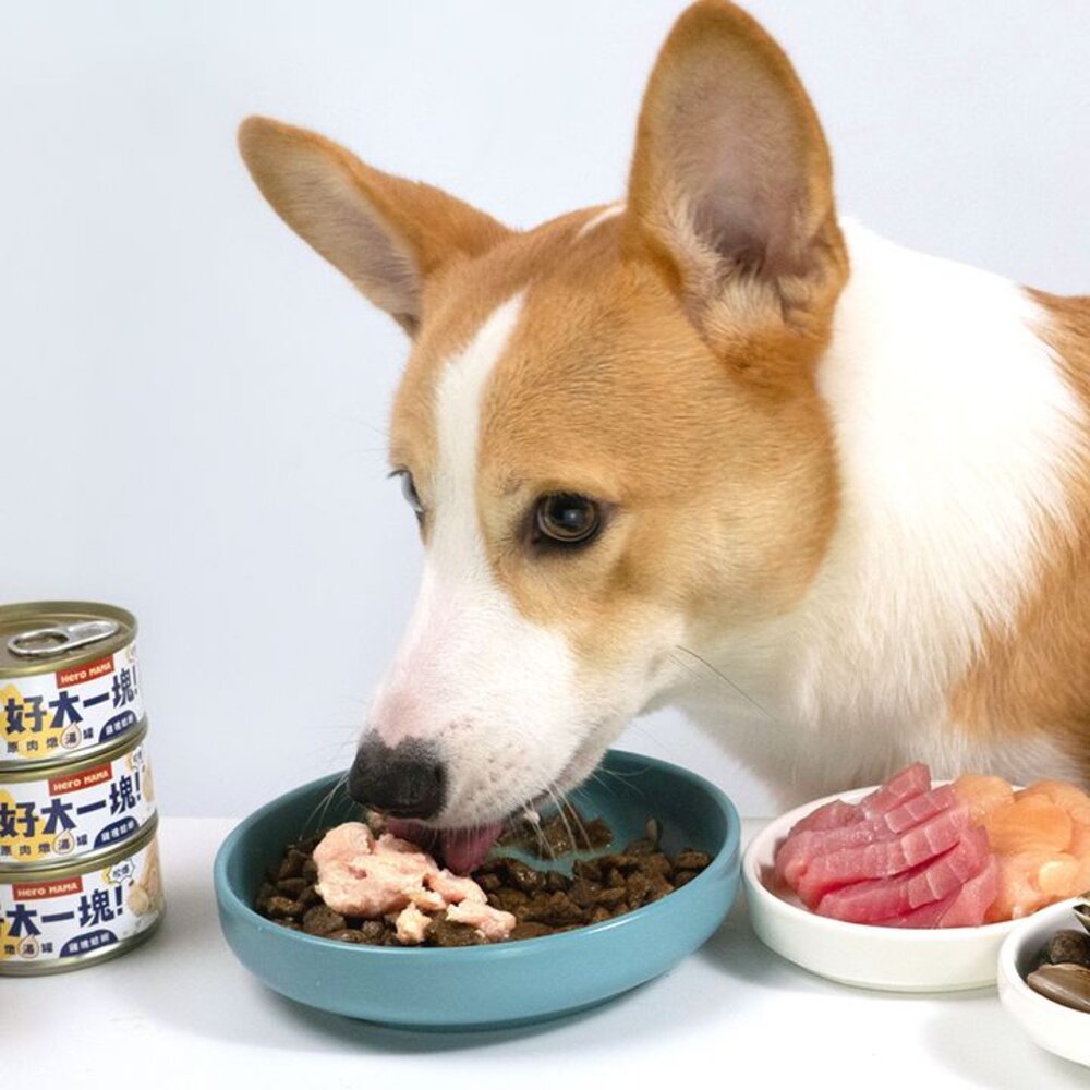 HeroMama 好大一塊 原肉燉湯罐80g【單罐】原型肉塊 燉湯罐 犬貓罐頭『WANG』-圖片-8