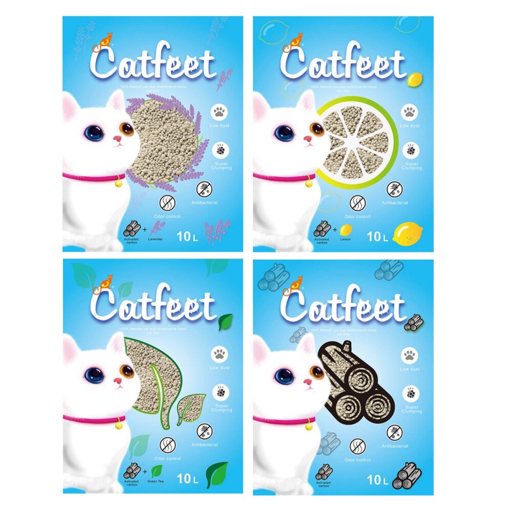 CatFeet 黑鑽貓砂10lb【單包/4包組免運】活性碳除臭 用量省 貓砂『WANG』-圖片-4
