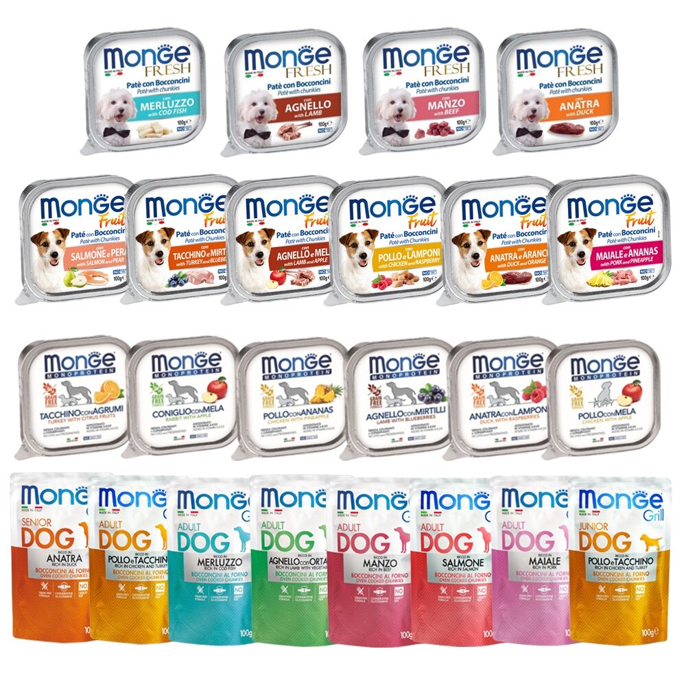 Monge 瑪恩吉 犬主食餐盒【多盒組免運】倍愛滿滿 蔬果犬餐盒 MONO蔬果無穀 狗餐盒『WANG』-圖片-6