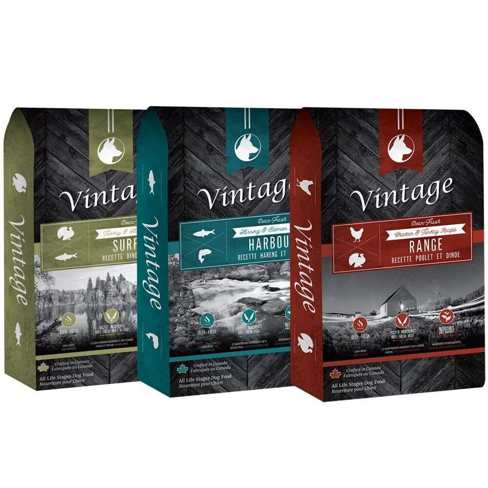 加拿大 Vintage 凡諦斯 無穀烘培鮮肉犬糧 300g 海陸全餐/海宴鮮魚/野宴鮮肉 狗飼料『WANG』-圖片-1