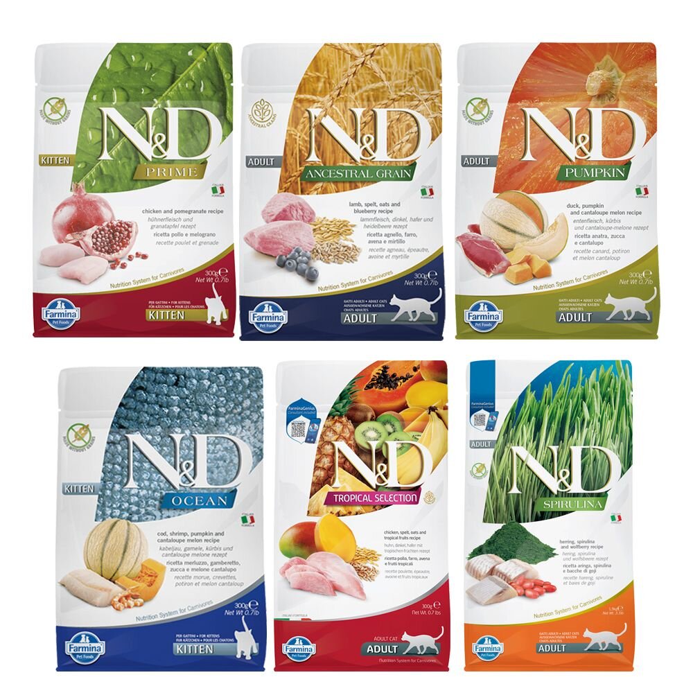 義大利 Farmina 法米納 貓糧 1.5kg-5kg【免運】無穀 低穀 南瓜 海洋 熱帶水果 螺旋藻『WANG』-圖片-1