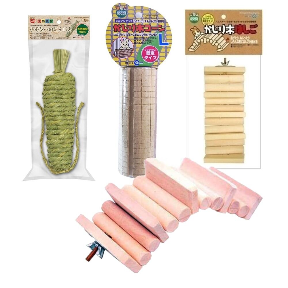 120748003-MARUKAN 提摩西草編胡蘿蔔造型 MR-606 吉他 磨牙木 磨牙樓梯 磨牙玩具『WANG』