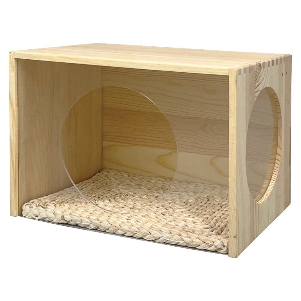 GEX 兔子便盆 兔子尿墊 尿垢清潔劑 療癒透明松木屋 三角便盆 四角型便盆 正方型便盆 每日除尿垢清潔『WANG』-圖片-6