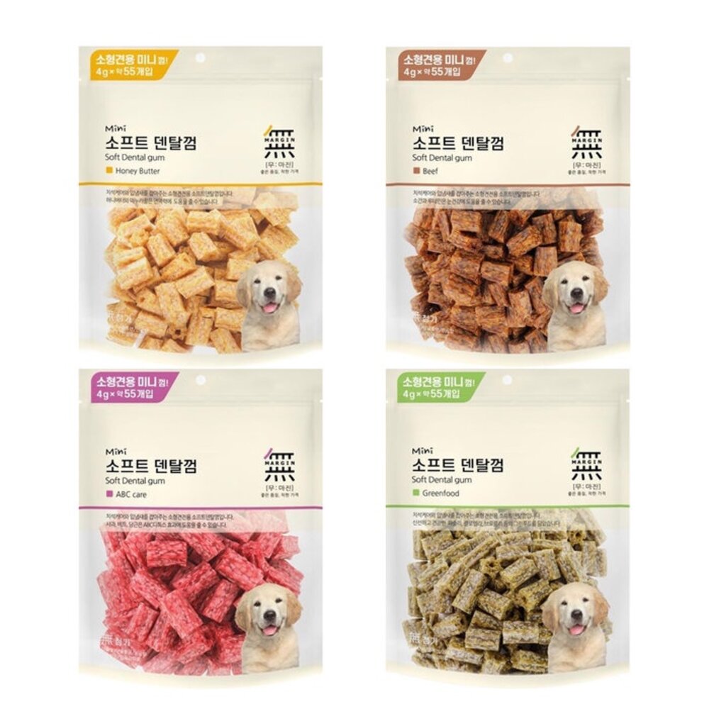 韓國原裝進口 無IN零食系列 耐咬潔牙棒/零食肉塊/耐咬潔牙點心 狗零食『WANG』-圖片-7