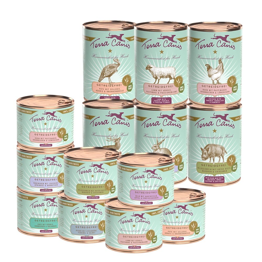 1239729075-德國 TERRA CANIS 醍菈鮮廚 犬用原味封存無穀鮮食主食罐【多罐組】狗罐頭 『WANG』