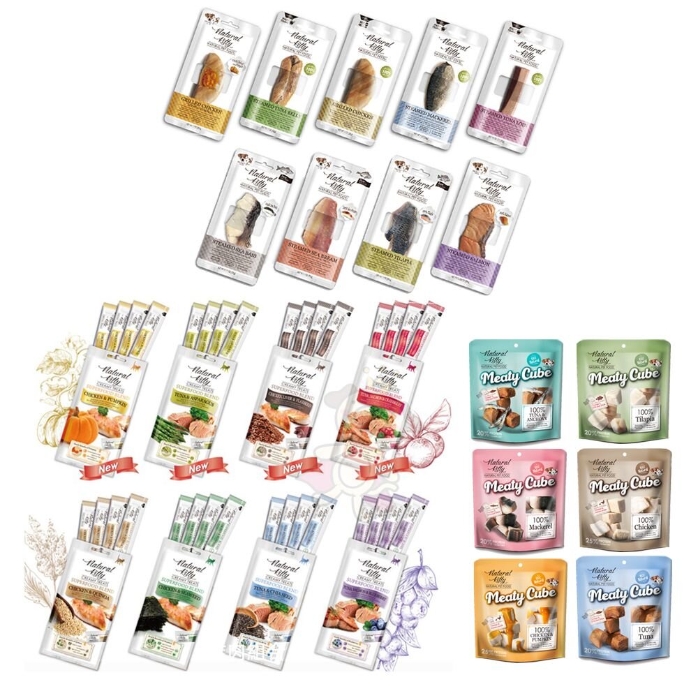 Natural Kitty 自然小貓 貓零食 天然鮮肉條 貓肉泥 鮮肉塊 肉條 肉塊 貓零食『WANG』-圖片-1