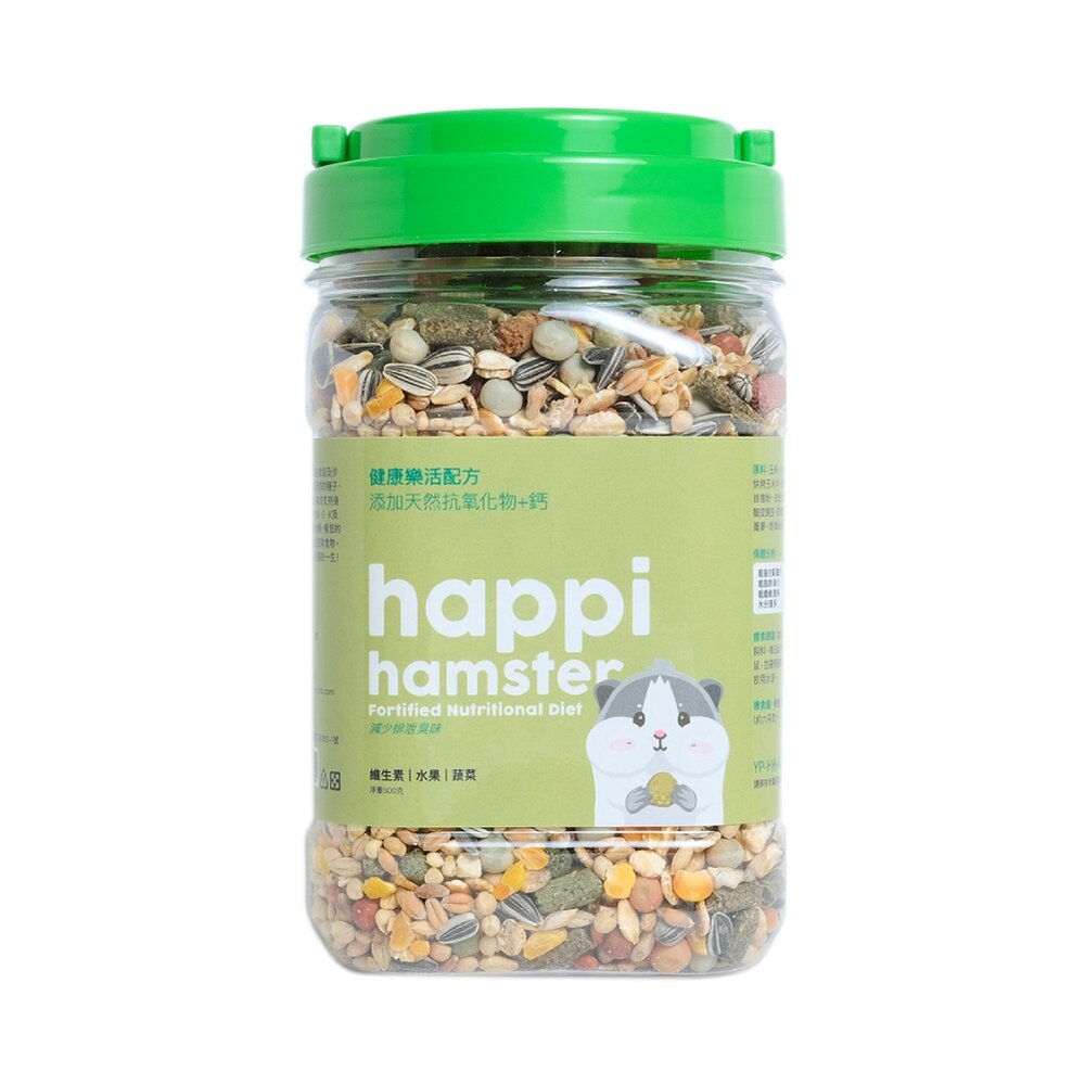 Happi Hamster 寵物鼠飼料600g 高纖低脂 幫助寵物鼠磨牙顧齒 鼠飼料『WANG』-圖片-6