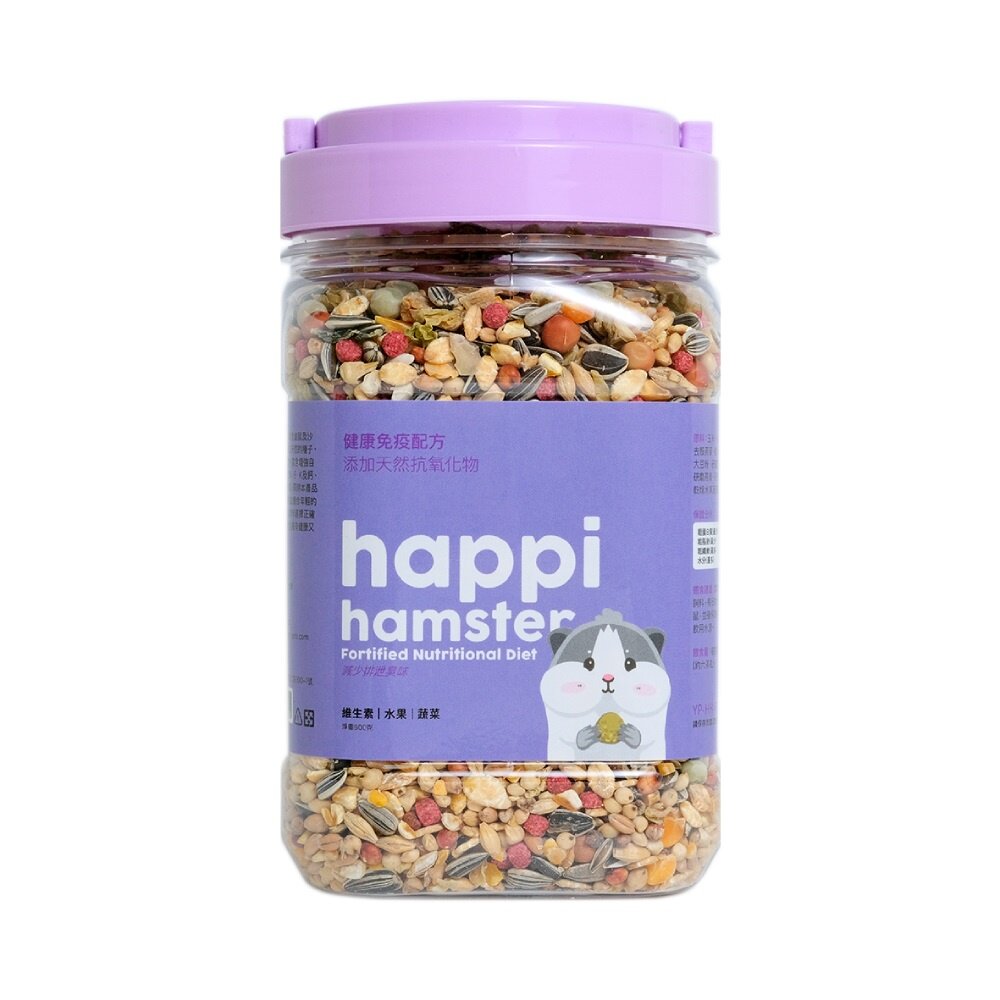 Happi Hamster 寵物鼠飼料 600g 高纖低脂 幫助寵物鼠磨牙顧齒 鼠飼料 小動物飼料『WANG』-圖片-6