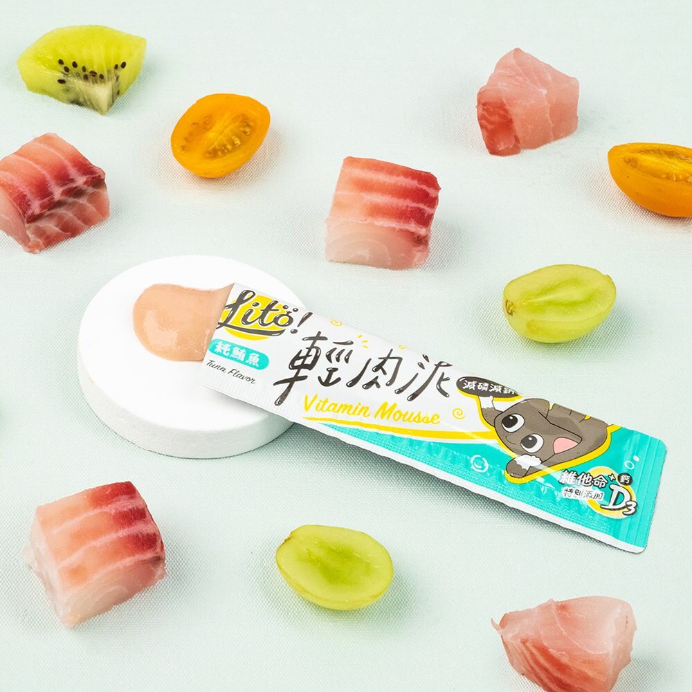 LitoMon 怪獸部落 LITÖ! 輕肉泥 10g×4條 維他命機能PLUS 貓肉泥『WANG』-圖片-10