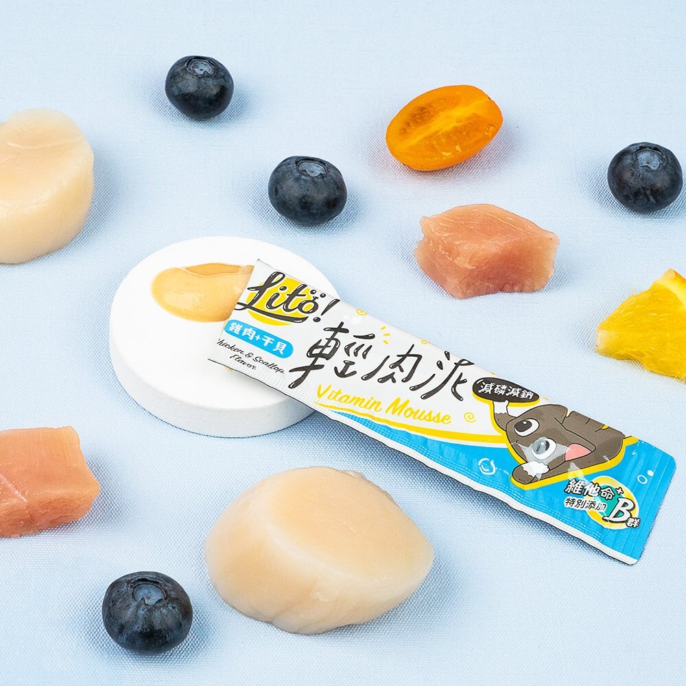 LitoMon 怪獸部落 LITÖ! 輕肉泥 10g×4條 維他命機能PLUS 貓肉泥『WANG』-圖片-9
