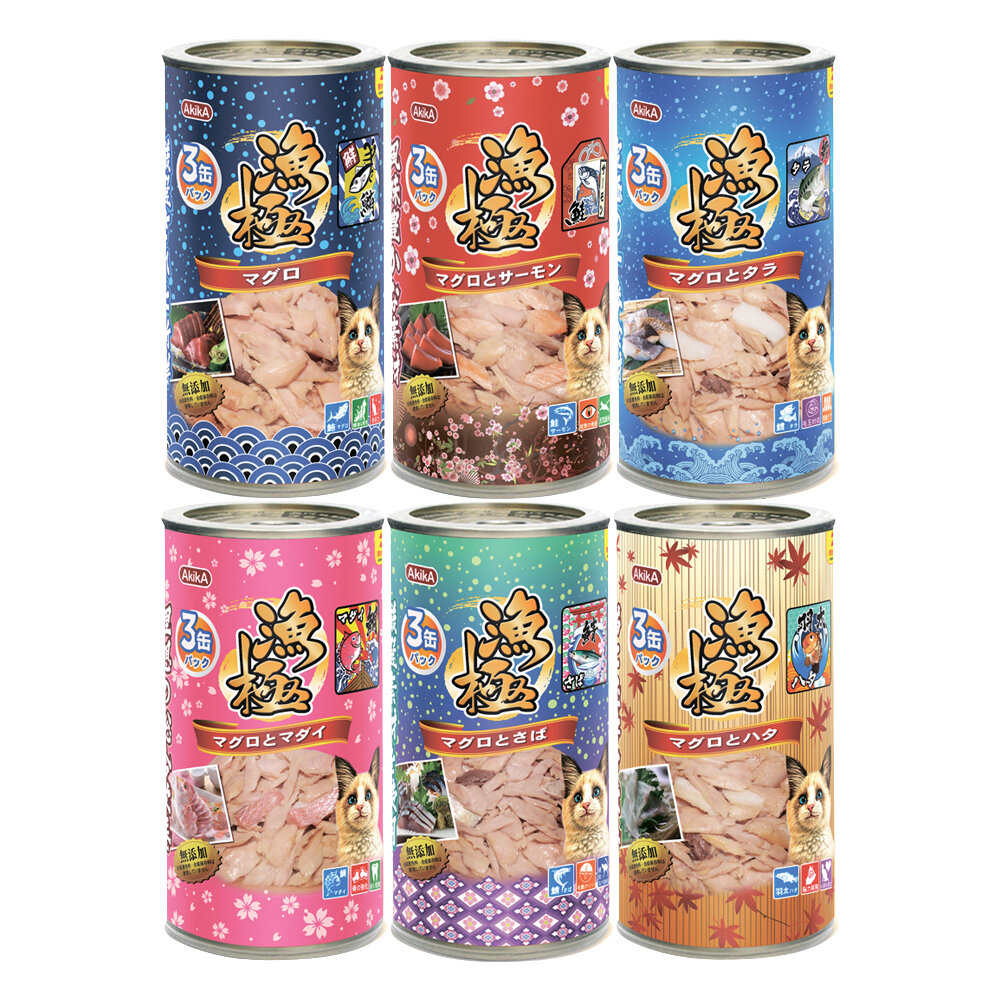 日本 AkikA 漁極 主食貓罐 80g 160g【多罐組】無穀貓罐 漁極罐 主食罐 貓罐頭『WANG』-圖片-6