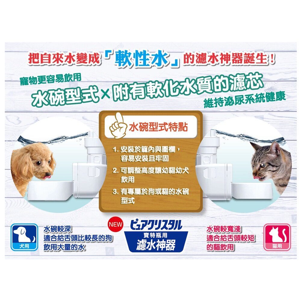 GEX 犬貓濾水神器 專用濾芯 替換配件 犬貓用淺皿/兔用 讓寵物更容易飲用 寶特瓶專用『WANG』-圖片-3
