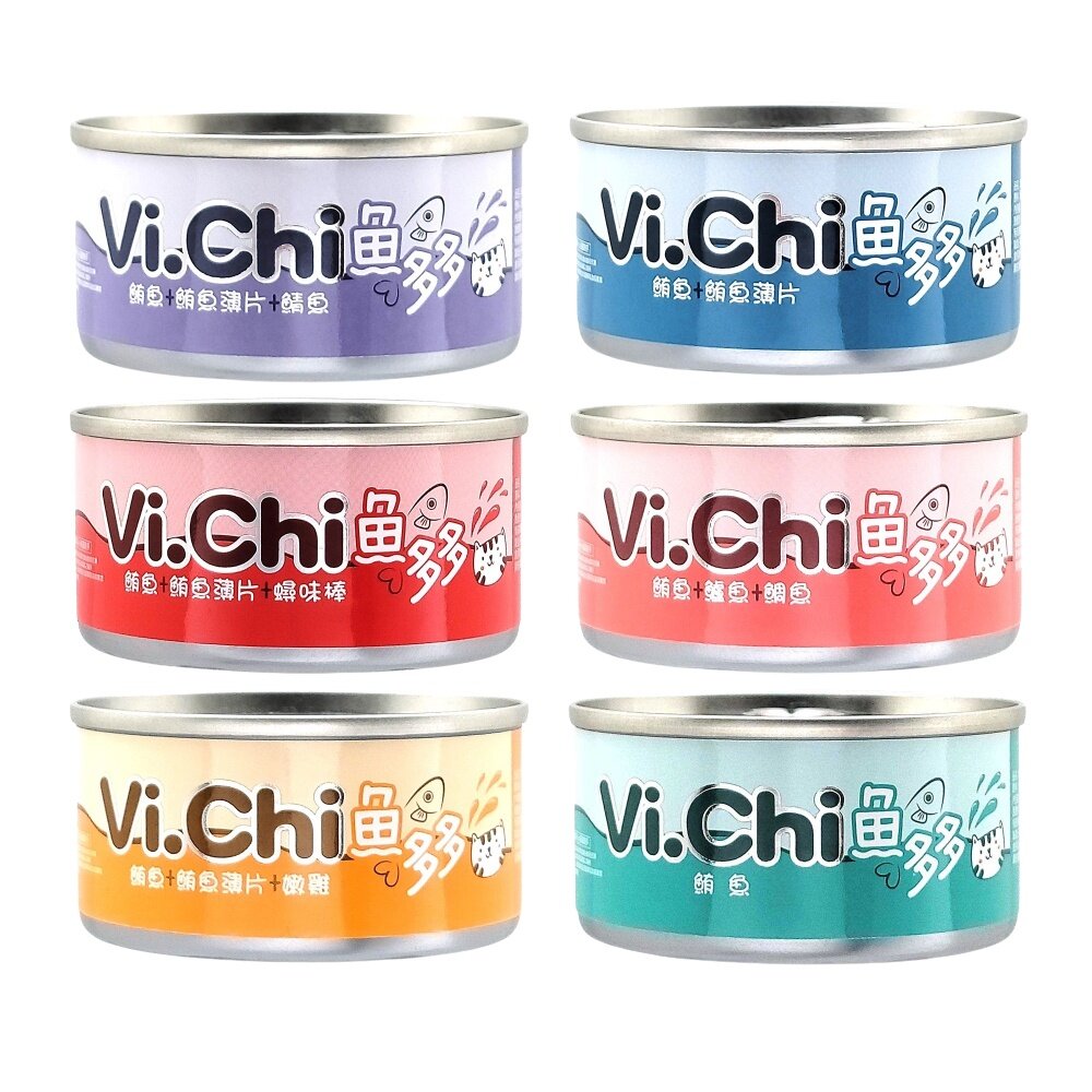 13161184492-VI.CHI 維齊 魚多多點心罐80g 【24罐組】來自海洋豐富的蛋白質 貓罐頭『WANG』