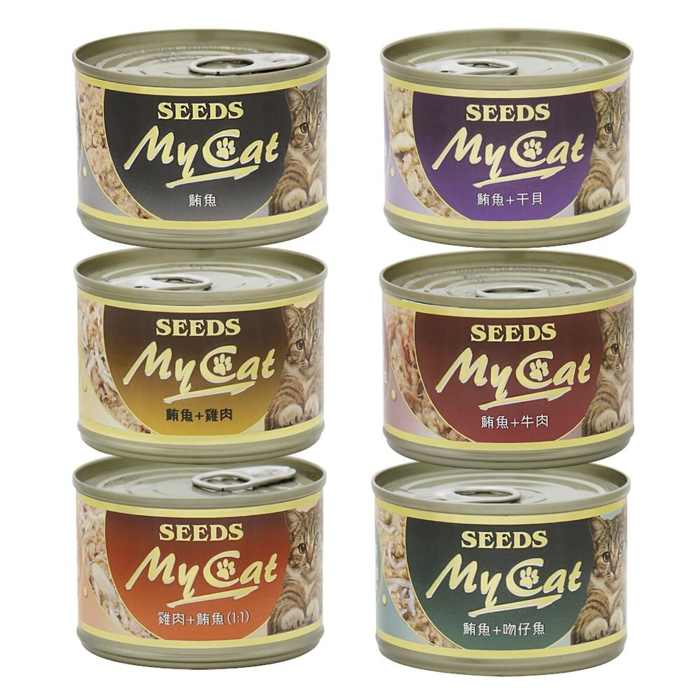SEEDS 惜時 聖萊西 MyCat 我的貓 170g【24罐組】副食罐 貓罐頭『WANG』-圖片-1
