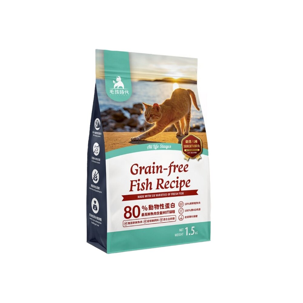 毛孩時代 貓飼料 1.5Kg 80% 85%鮮肉無穀全貓糧 7+熟齡貓鮮肉低磷關節貓糧 貓主食 貓乾糧『WANG』-圖片-5