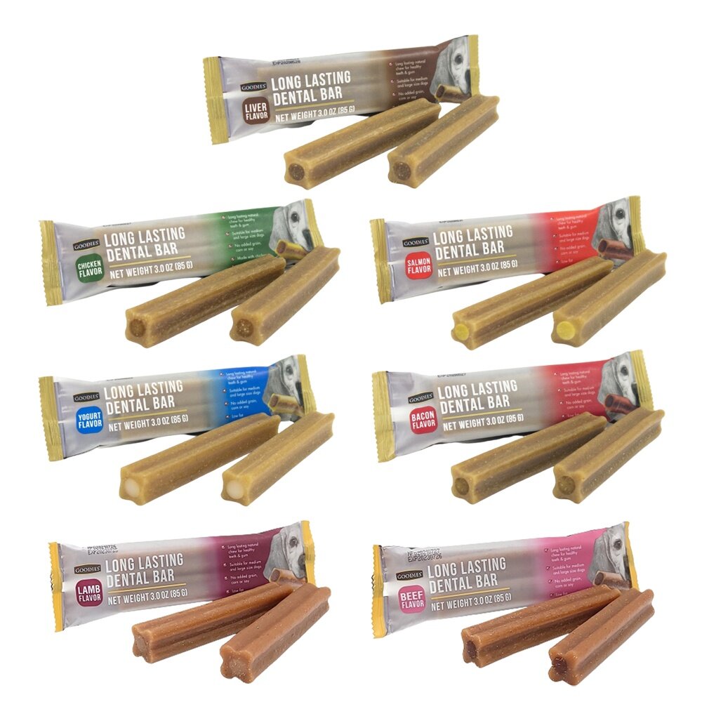Goodies 耐嚼型潔牙棒85g 單支|2支入|3支入 隨手包好攜帶 適合小中型犬 狗零食『WANG』-圖片-1