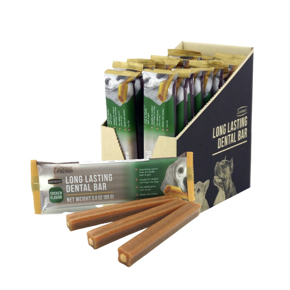 Goodies 耐嚼型潔牙棒(3支入)85g【18包盒裝】 隨手包好攜帶 適合小中型犬 狗零食『WANG』-圖片-10