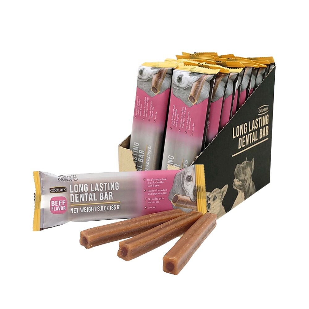 Goodies 耐嚼型潔牙棒(3支入)85g【18包盒裝】 隨手包好攜帶 適合小中型犬 狗零食『WANG』-圖片-5