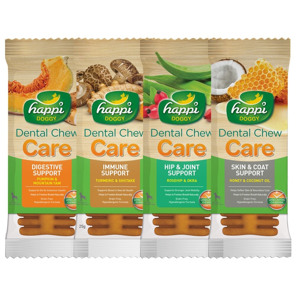 Happi Doggy 纖嚼 無穀健齒棒 M號(單支) 複方系列 完美四倍刷頭設計 狗潔牙骨『WANG』-圖片-6