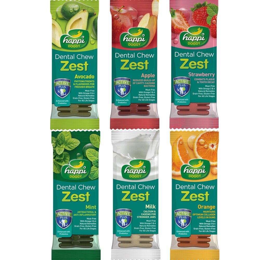 Happi Doggy 纖嚼 無穀健齒棒 M號(單支) 複方系列 完美四倍刷頭設計 狗潔牙骨『WANG』-圖片-7