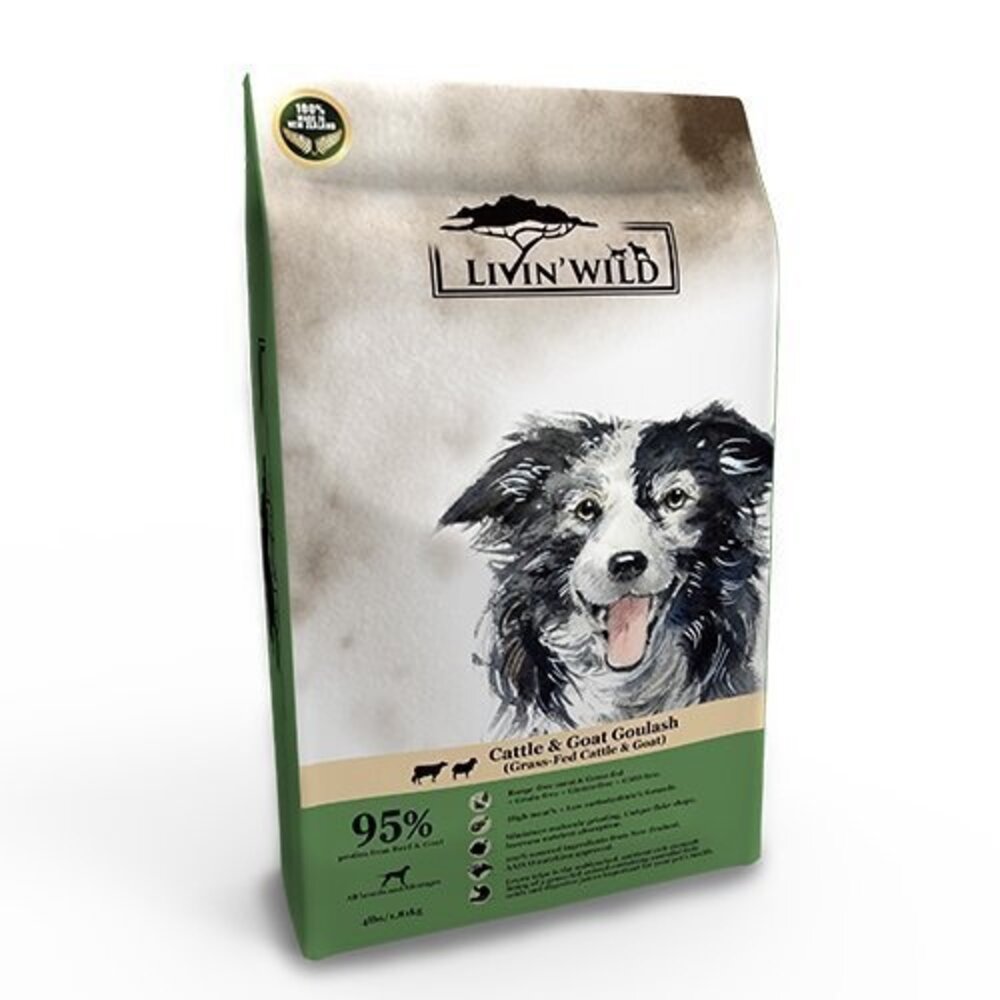 LIVIN'WILD 野宴 無榖犬糧 15LB-33LB【免運】 草飼牛|放養雞|放養鴨 全齡犬 無穀 犬糧『WANG』-圖片-3