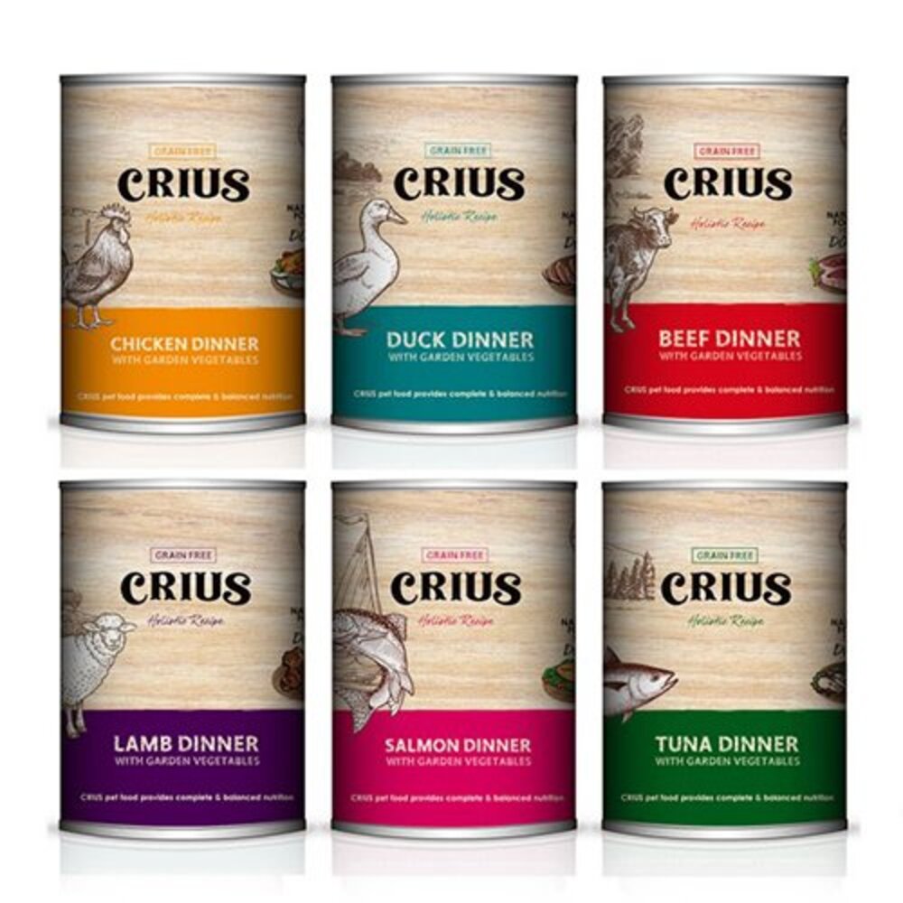 14223644231-紐西蘭 CRIUS 克瑞斯 無穀犬用寵物主食餐罐 375g【多罐組】主食罐頭 主食狗罐 狗罐頭『WANG』