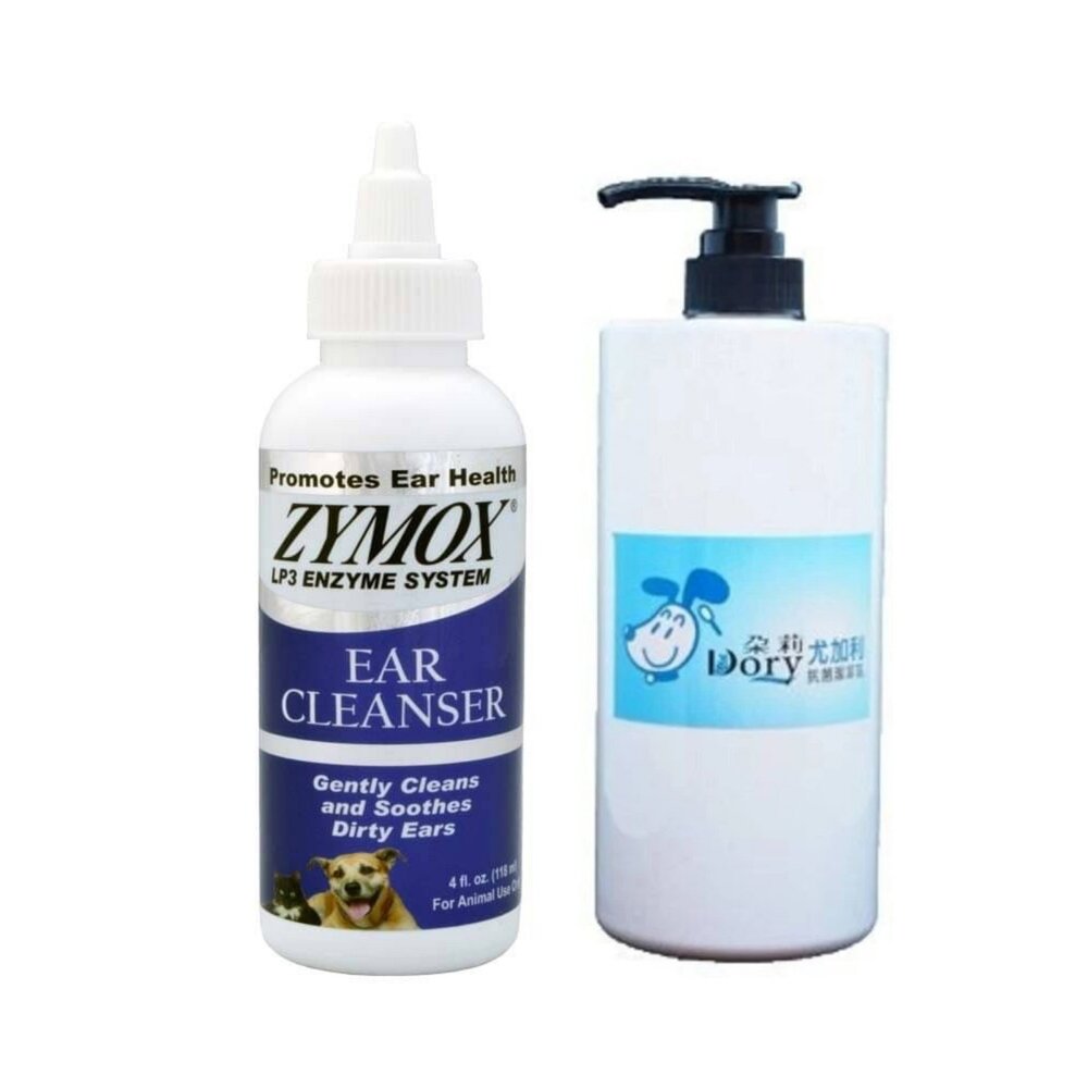 1429405893-美國 ZYMOX 三酵合一 潔耳液  美國原裝進口 Dory朵莉 尤加利抗菌潔耳乳 1000ml  犬貓適用『WANG』