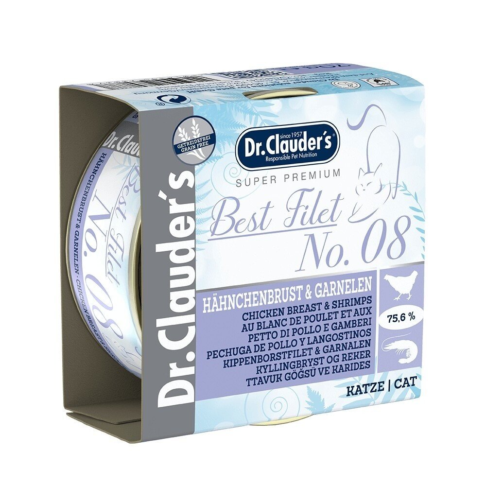 Dr.clauder's 克勞德博士 頂級無穀菲力貓罐70g【24罐組免運】 無穀貓罐 貓罐頭『WANG』-圖片-1