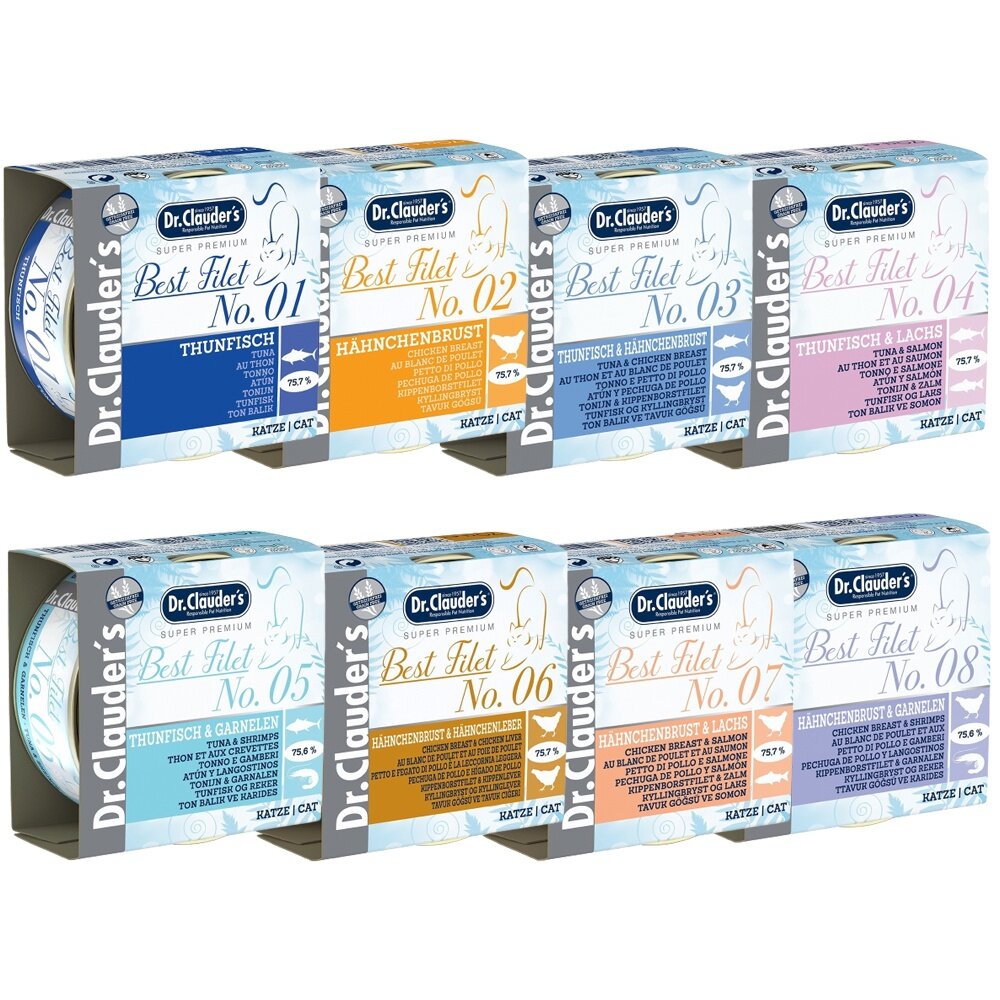14328071280-Dr.clauder's 克勞德博士 頂級無穀菲力貓罐70g【24罐組免運】 無穀貓罐 貓罐頭『WANG』